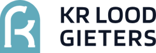 Het logo van KR loodgieters- en installatiebedrijf, uw loodgieter voor in Waalwijk